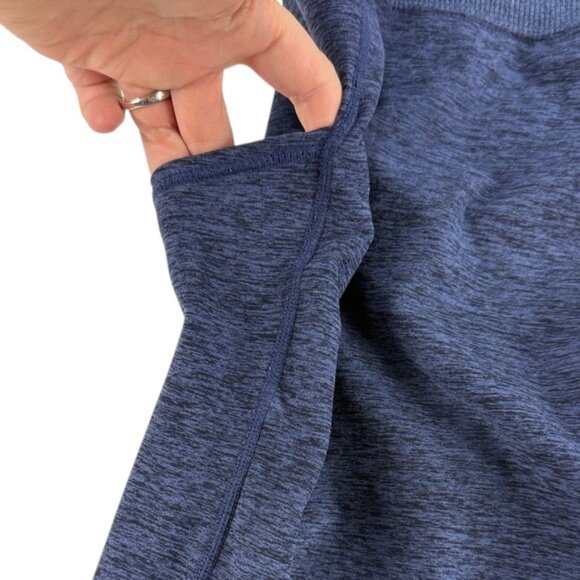 Kirkland Signature Women’s Size XL Navy Blue Brushed Leggings with Pockets - Picture 7 of 7